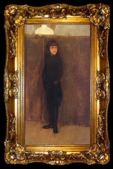 framed  Fernand Khnopff Portrait of Jules Philippson, ta009-2